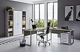 Büromöbel Arbeitszimmer Komplett Office Edition in Soma Eiche/Weiss Matt (Set 3)