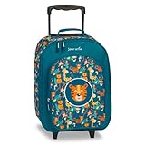 Fabrizio leichter Kindertrolley Kabinen Kinderkoffer Kindergepäck 20672, Farbe:Türkis