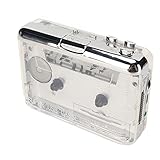 RASTKY Tape-to-MP3-Player Leichter USB-Kassettenrecorder für Kristallklare Klangqualität und Einfache Übertragung überall. Transparentes ABS-Material