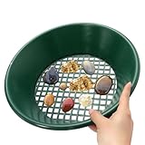 Goldbergbau-Pfanne, Metallerkennung, Gold-Siebpfanne, 35,6 cm, hohe Erholungsrate, Präzisionsklassifizierer-Werkzeug für Outdoor, Freizeit, Familienaktivitäten, Strand, Metallprospektion