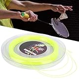 Badminton Saite, 200m 0,72 mm Nylon Hohe Flexibilität Badminton Saite Badmintonschläger Ersatzsaite Badmintonschläger Reparaturs Saite Sport Training Zubehör - Gelb