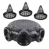 DIYEAH Tragbare Fischreuse mit Faltbaren Krebs Garnelenfallen und Schwarzem Aalkäfig für Einfaches Fangen von Fischen Krabben und Garnelen Wiederverwendbar und Leicht zu Transportieren