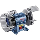 Bosch Professional Doppelschleifer GBG 60-20 (Leistung 600 Watt, Schleifscheiben-Ø 200 mm, Leerlaufdrehzahl 3.600 min-1, inkl. 2x Schleifscheibe Normalkörnung)