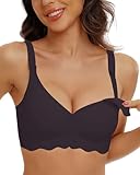 As Fairy Still-BHS zum Stillen, kabelloser, Nahtloser Schwangerschafts-BH, Ultra-Komfort-Schwangerschafts-Schlaf-Bralette für Frauen (Carbon Grey M)