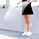 Transparente Polycarbonat-Gewächshaus-Dachabdeckung, UV-Schutz, Acrylplatte für den Außenbereich, Überdachung, Carport, Frühbeet, transparent, regenfest, Ersatz-Schuppenplatte (0,6 x 15 m)