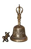 Cottage Handicraft , Tibetische Glocke & Dorje, groß, mit gratis Elefantengeschenk