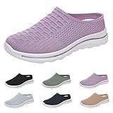 Orthopädische Schuhe Damen Slip on Hausschuhe Atmungsaktiv Weite H Vermascht Leicht Sneaker Bequeme Schlupfschuhe Rutschfest Outdoorschuhe Walkingschuhe Alltagstaugliche Sommerschuhe