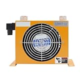 AJ0607T-CA 30L/min Durchfluss Ölkühlung Wärmetauscher Kühler Ölkühler for CNC Hydrauliksystem Effiziente Stoßdämpfung(DC24)