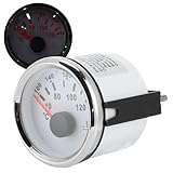 Hamwesh 52 Mm/2 Zoll Meereswassertemperaturanzeige in Industriequalität, 40–120 °C, Temperaturmessgerät für Boot, Wohnmobil, Super Wasserdicht und Staubdicht, für Schiffe/Baumaschinen/vernickelter