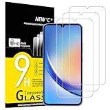 NEW'C 3 Stück für Samsung Galaxy A34 5G für Panzerglas, Frei von Kratzern, 9H Härte, HD Displayschutzfolie, 0.33mm Ultra-klar, Ultrabeständig