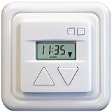 Inprojal Duomatic 50 RZ Rolladensteuerung Zeitschaltuhr UP 7082/50RZ Jalousieschalter Weiß