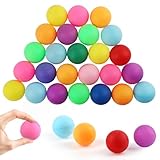 Deepton Tischtennisbälle Bunte, Mischfarben Tischtennis Bälle 40mm, Premium Tischtennisbälle, Training Ping Pong Bälle für VergnügungsparkLaunch Machine Glücklicher Abgehobener Betrag, 30 Stück