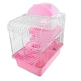 UPKOCH Zwerghamsterkäfig Stöckig mit Spielbereich für Hamster Mäuse und Andere Kleintiere für Ihre Kleinen Haustiere