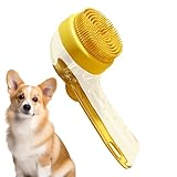 Wlikmjg Peelingbürste für Hunde | Waschbürste für Hunde, weicher Striegel, zum Entwirren von Welpen, Katzen, Pferden – Hygiene zur Reinigung von Schuppen und Flöhen