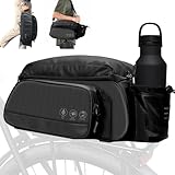 LEICESTERCN Fahrrad Gepäckträgertasche,Gepäckträgertasche 12L, Multifunktionale mit Regenschutz,wasserdicht & reflektierend,Outdoor Reiten Tragetasche