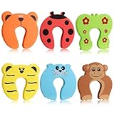 Mexgcom 6 Stück Klemmschutz für Türen, Kinder Klemmschutz für Türen, Baby Schaumstoff Trstopper, Fingerklemmschutz Tür und Fenster, Kinder Sicherung Fingerklemmschutz Türstopper
