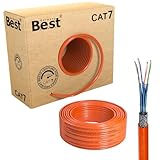 Germany B.e.s.t CAT 7 100M Simplex Netzwerkkabel Verlegekabel Kupfer LAN Kabel Ethernetkabel S/FTP 10 Gbit/s Kat 7 reines Kupfer Datenkabel PoE+ LSZH Datenkabel