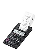 CASIO Druckender Tischrechner HR-8RCE, 12-stellig, Wiederholungsdruck, Cost/Sell/Margin, Profi-Prozentrechnung
