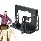 Elektrohobel Unterstützungsablage,Tragbares Werkzeug aus Stahl mit einstellbarem Winkel und Tiefe - Elektrohobel Umgekehrte Halterung - Für Heimrenovierung Bauarbeiten Tür Und Fenster