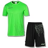 Uhlsport Herren Score 26 Fußball Trikot-Set - Fußball-Set Bestehend Aus Trainings-Shirt Und Trainings-Hose, Fluo Grün/Schwarz, M EU