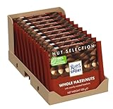 Ritter Sport Voll-Nuss (10 x 100 g), Vollmilchschokolade mit ganzen Haselnüssen, knackig geröstet, hochwertige Nuss-Schokolade