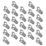 Mikikit 30 Stück Wäscheklammer Kleiderklammern zum Trocknen Clips zum Aufhängen von Kleidung Cliphänger Kleiderklammer-Set Clips für Kleidung kleiderständer Schrankhaken Stiefelbügel Abs