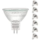 ETUOLMP Halogen MR16 Gu5.3 Halogen Leuchtmittel Dimmbar Halogen 12v 20w Warmweiß 2700K Für Halogenstrahler Einbau Schienenbeleuchtung Pack of 6
