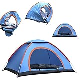 Wurfzelt 2 Personen Wasserdicht, Automatisches Pop Up Zelt 2 Personen, Winddicht Campingzelt, Ultraleicht Camping Zelt für Strand, Outdoor, Reisen, Wandern, Angeln