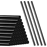 47 Stück Heißklebesticks 11mm x 200mm, Heißklebestifte für Heißklebepistole Sticks, schwarze Heissklebepistole Klebesticks Heisskleber Sticks für Heimwerken, Reparieren Handwerk(schwarz)