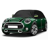 Autoabdeckung Wasserdicht Ersatz für Mini Cooper 3 Door 2000-2024, Sonnenfest Hälfte Autoabdeckung, Halbgarage UV Beständige Halbe Auto Abdeckplane Staubdicht Schneefest Outdoor Indoor