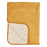 MEYCO Baby Cheetah Fleece Reisedecke (Fleecedecke aus weichem Material, vielseitige Kombinierbarkeit, Maschinenwaschbar und trocknergeeignet, Lange Haltbarkeit, Größe: 75 x 100 cm), Honig Gold