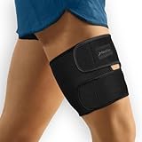 ReaPro Oberschenkelbandage mit Klettverschluss I Kompressionsbandage für Oberschenkel, Zerrung, Muskelverletzung, Fitness & Sport – Verstellbare Oberschenkelstütze für Männer & Frauen, links & rechts