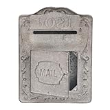 Retro Wand hängen Postfach,Briefkasten Wandhalterung, Home Decoration Metall Briefkasten,Magnet UND Runder Griff,für den Empfang von Post, Zeitungen und Ratschlägen