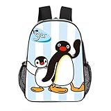 ILWVWVHK Pingu Rucksack, beliebte, transparente Schwimmtasche, PVC, wasserdicht, Schultasche für Jungen, Mädchen, Kinder