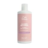 Wella Professionals Invigo Blonde Recharge Shampoo – Silbershampoo für blondiertes Haar – entfernt Gelbstich und belebt Blondtöne – mit Vitamin E – 500 ml