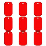 Hundemarke aus Aluminium, blanko, zum Aufhängen, 100 Stück