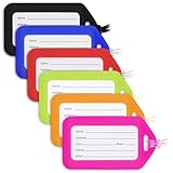 MIFFLIN Gepäckanhänger (Sortiert, 6 PK) Gepäckanhänger für Gepäck, Kofferanhänger Bulk