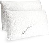 Orthopädisches Kissen, 91 * 50 cm Kühlender Kopfkissen, 2er Set geschreddertes Memory-Schaum Memory Foam Kopfkissen Höhenverstellbar Orthopädisches Nackenstützkissen, für alle Schlafpositione