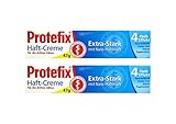 2x PROTEFIX Haft-Creme für die dritten Zähne 47g Extra Stark mit Nass-Haftkraft