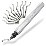 AFA Tooling – Entgrater mit 10 Extra High-Speed Stahlklingen – Entgrater Metall, Kunststoff, Harz, PVC und 3D-Gedruckte Kunststoffkanten – Großartig als Kupferrohr Entgrater, für PVC-Röhren und Harz