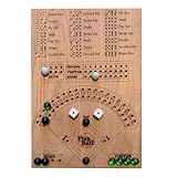 Tewwyler Baseball-Würfel-Brettspiel, Holzwürfel und Brettspiel, Interaktives Doppeltischspiel, Lustiges Sportspielzeug