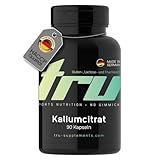 Kaliumcitrat 900mg - 90 Kapseln - Hochdosiert - 900mg Kalium pro Tag - TRU Sports Nutrition - 100% Vegan | Herstellung & Laborprüfung in Deutschland