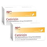 Cetirizin 10 mg Allergie Tabletten von apodiscounter 2x100 stk
