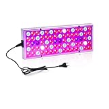 KONGMM Pflanzenlampe, 75/144LEDs Phyto Lampe 25W 45W Phytolamp for Pflanzen Volle LED Wachsen Licht müse sämling Blumen Gartenbau Lampe(25W 75LED EU)