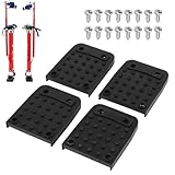 trockenbaus-Stelzen-Ersatzpolster – 4 Stück gummis-Anti-Rutsch-Stopper Mit 16 Schrauben, Langlebige Gerüst-Stativpolster Für Innendekoration, Bau, Bau, Akrobatik, Bühne Und Fliesenarbeiten | Rel