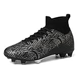 Fussballschuhe Kinder Fußballschuhe für Jungen Mädchen High Top Football Shoes Stollenschuhe Fußball Kunstrasen Football Boots Kinder Trainingsschuhe Outdoor Sportschuhe Jugendliche Soccer Shoes