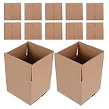 WEKADRIN 25 Stück Verpackungskarton Kleine Versandboxen aus Stabilem Papier Für Sicheren Transport und Aufbewahrung für Kleinunternehmen Multifunktionale Paketboxen