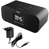 Digitales WLAN Internet Radio XORO HMT 425 Basic mit 2.8' Zoll Farbdisplay, Podcast, USB Mediaplayer, FM/DAB+ Sendersimulation, Wecker