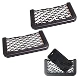 JYNXOR 2 StückKofferraum Netztasche Auto Selbstklebend Elastisch Ablagenetz Auto Kofferraum Aufbewahrungsnetz Tasche für Mobiltelefone Führerschein Kleinteile(15x8cm)