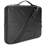 KIZUNA Laptop Tasche 14-15 Zoll Hartschalen Eva Notebook Laptoptasche für MacBook Air 15 M2 2023/MacBook Pro 16 M2 Max/Lenovo IdeaPad Flex 5i/IdeaPad 5 Pro/HP Envy x360 15/Dell XPS Hülle Case,Schwarz